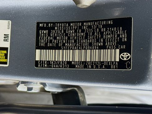 Used 2020 Toyota Corolla LE FWD image 36