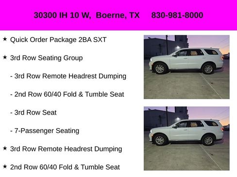 Used 2021 Dodge Durango SXT w/ 3rd Row Seating Group image 10