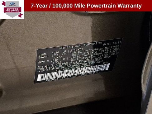 Certified 2024 Subaru Outback Wilderness AWD/4WD image 27