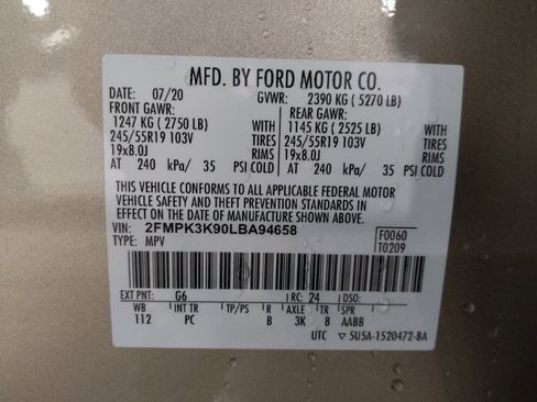 Used 2020 Ford Edge Titanium w/ Equipment Group 301A FWD image 33