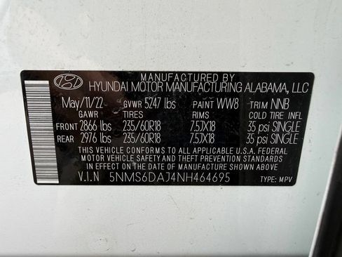 Used 2022 Hyundai Santa Fe XRT AWD/4WD image 13