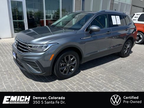 Certified 2023 Volkswagen Tiguan SE w/ Panoramic Sunroof Package AWD/4WD image 1