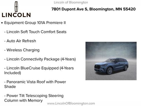 New 2026 Lincoln Aviator AWD w/ Jet Appearance Package image 5
