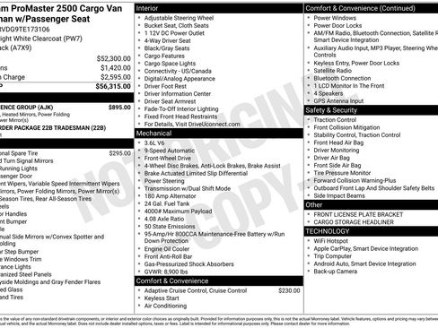 New 2026 RAM ProMaster 2500 w/ Convenience Group FWD image 29
