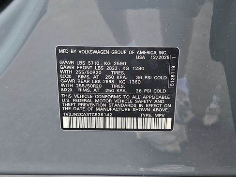 New 2026 Volkswagen Atlas SE FWD image 23