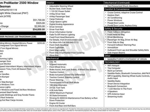 Used 2026 RAM ProMaster 2500 FWD image 2
