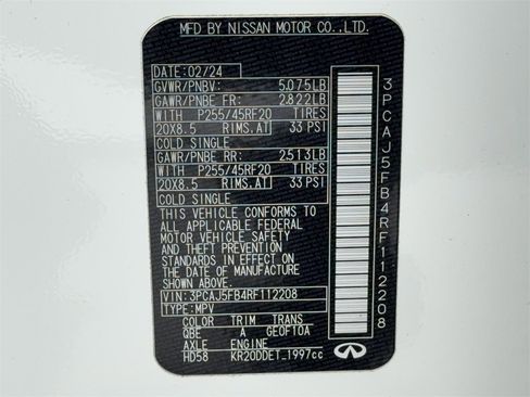 Used 2024 INFINITI QX50 Sport image 58