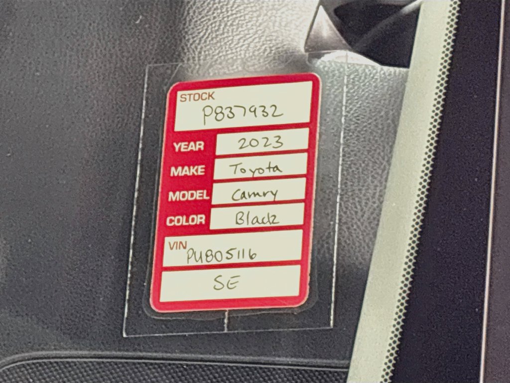 Used 2023 Toyota Camry SE FWD image 24