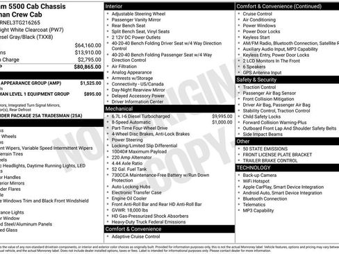 New 2026 RAM 5500 Tradesman w/ Chrome Appearance Group AWD/4WD image 26