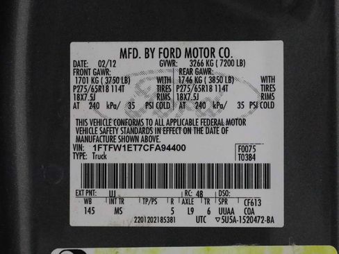 Used 2012 Ford F150 XLT w/ XLT Chrome Pkg AWD/4WD image 40