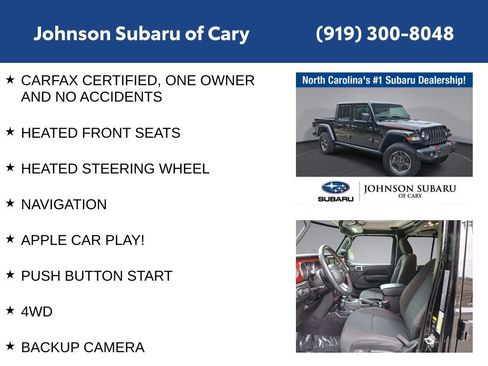 Used 2022 Jeep Gladiator Rubicon w/ Cold Weather Group AWD/4WD image 6