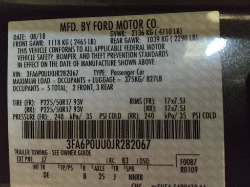 Used 2018 Ford Fusion S image 33