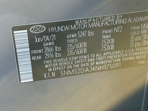 Certified 2022 Hyundai Santa Fe SEL AWD/4WD image 13