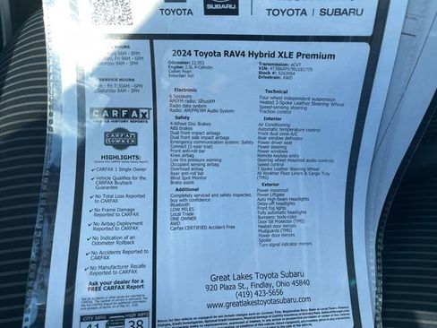 Used 2024 Toyota RAV4 XLE Premium w/ Weather Package AWD/4WD image 27