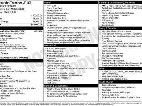 New 2026 Chevrolet Traverse LT w/ Driver Confidence Package image 26