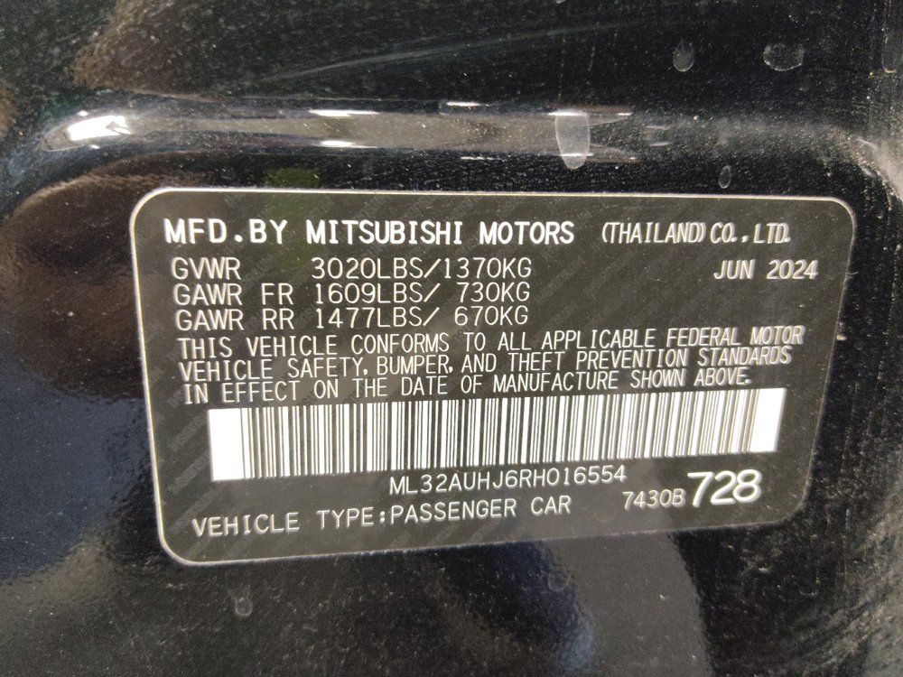 Used 2024 Mitsubishi Mirage ES FWD image 33