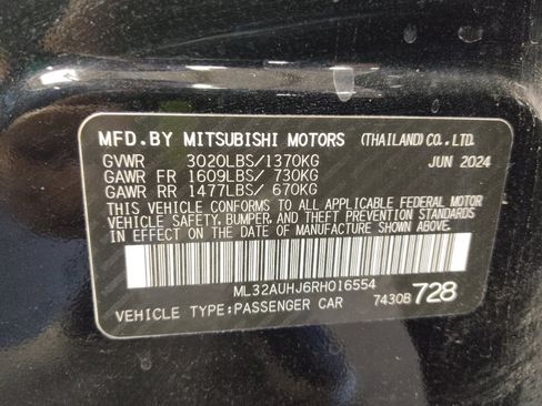 Used 2024 Mitsubishi Mirage ES FWD image 33