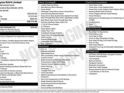 Used 2014 Toyota RAV4 Limited w/ Technology Package FWD image 3