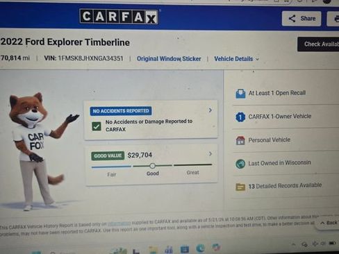 Used 2022 Ford Explorer Timberline AWD/4WD image 46