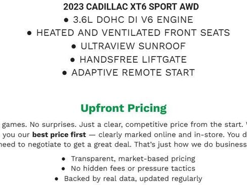 Used 2023 Cadillac XT6 Sport AWD/4WD image 2