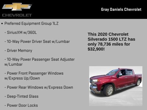 Certified 2020 Chevrolet Silverado 1500 LTZ w/ LTZ Premium Package image 6