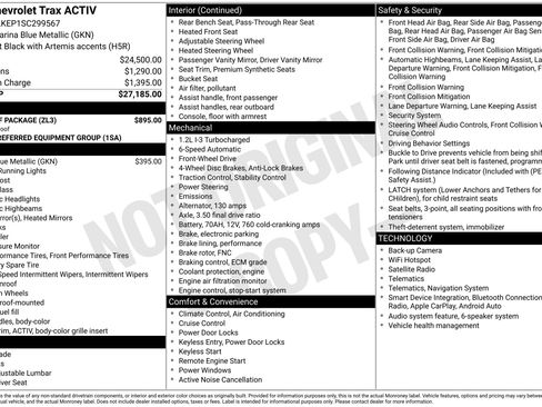 Used 2025 Chevrolet Trax ACTIV w/ Sunroof Package FWD image 28
