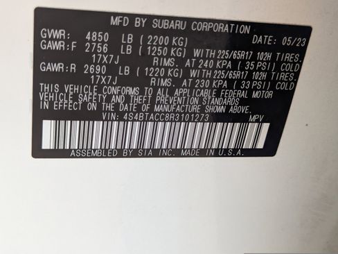 Certified 2024 Subaru Outback Premium image 32