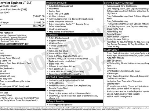 Used 2026 Chevrolet Equinox LT AWD/4WD image 11