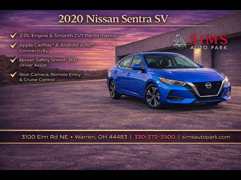 Used 2020 Nissan Sentra SV image 1