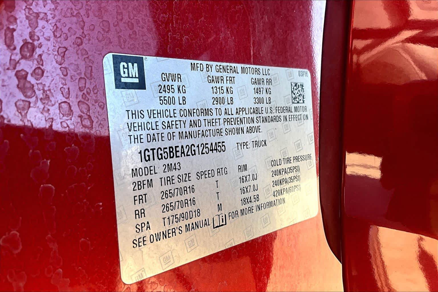Used 2016 GMC Canyon 2WD Crew Cab w/ Convenience Package image 35