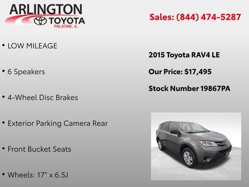 Used 2015 Toyota RAV4 LE image 3
