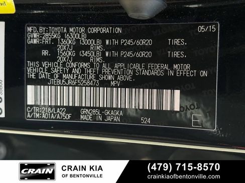 Used 2015 Toyota 4Runner Limited AWD/4WD image 37