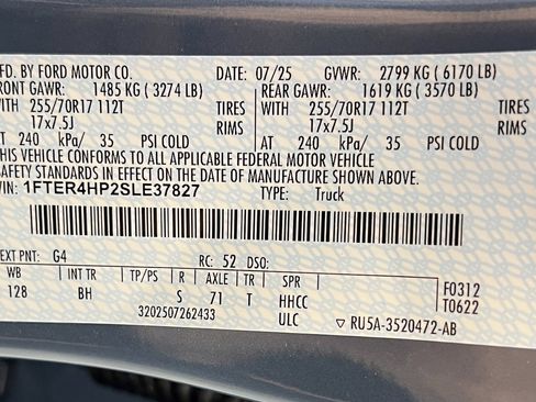 New 2025 Ford Ranger XLT w/ Equipment Group 301A High image 14