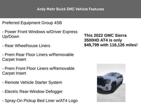Used 2022 GMC Sierra 3500 AT4 w/ Gooseneck/5TH Wheel Package image 8