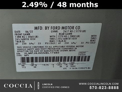 Certified 2022 Lincoln Nautilus Standard image 26