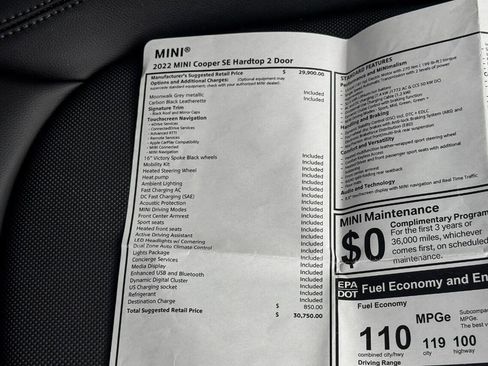Used 2022 MINI Cooper SE image 40
