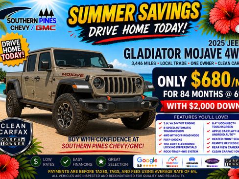 Used 2025 Jeep Gladiator Mojave AWD/4WD image 5