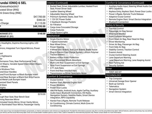 Used 2023 Hyundai Ioniq 6 SEL w/ Cargo Package RWD image 14