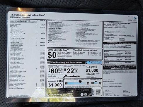 New 2026 BMW X5 xDrive50e image 20