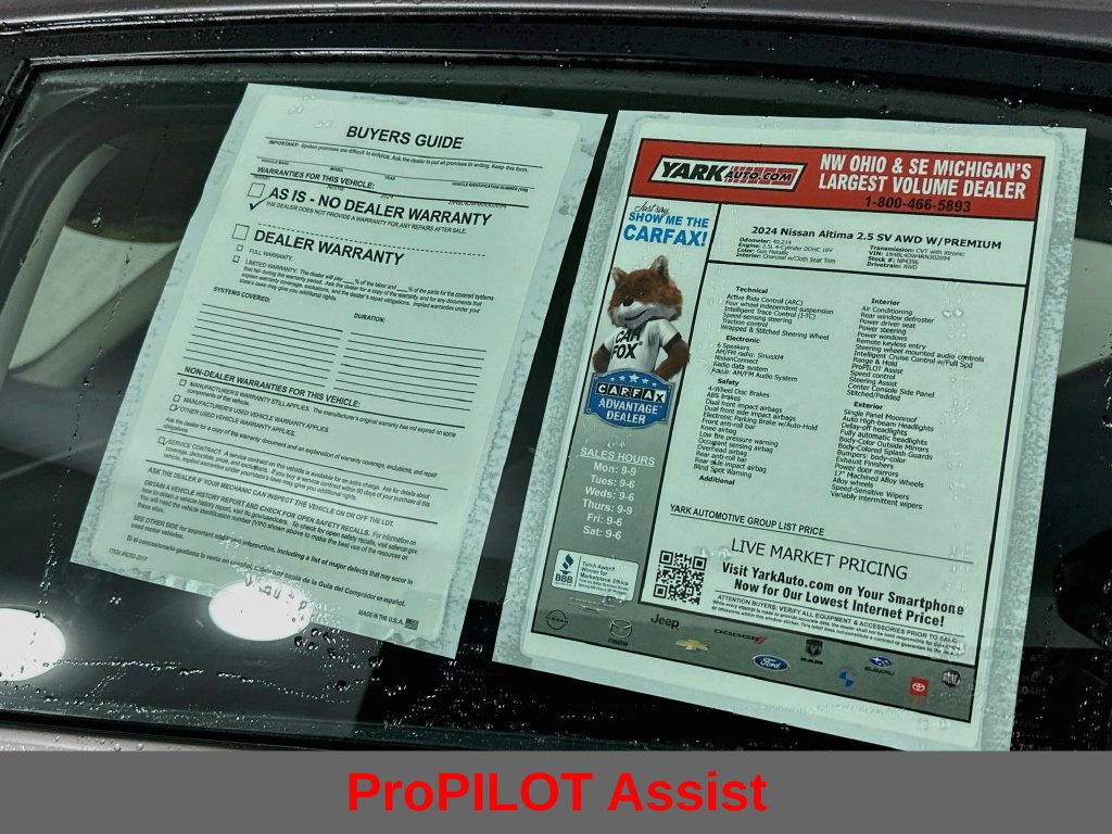 Certified 2024 Nissan Altima 2.5 SV w/ SV Premium Package AWD/4WD image 14