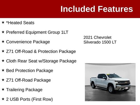 Used 2021 Chevrolet Silverado 1500 LT AWD/4WD image 3