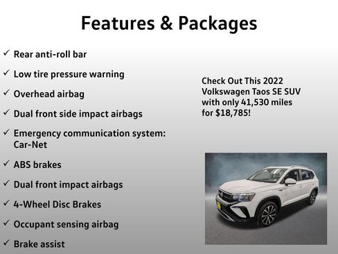 Used 2022 Volkswagen Taos SE AWD/4WD image 13
