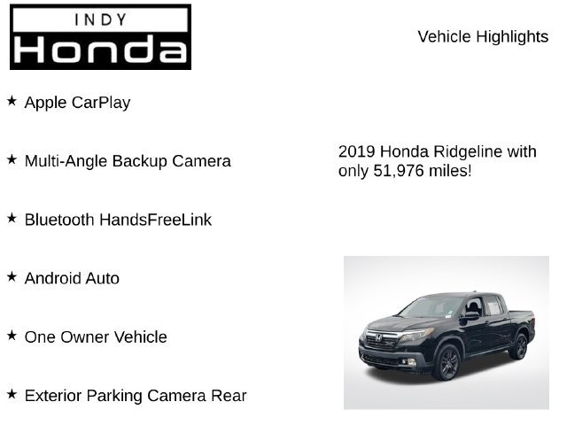 Certified 2019 Honda Ridgeline Sport image 7