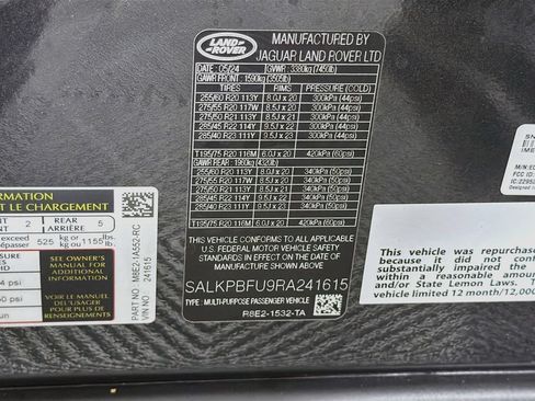 Used 2024 Land Rover Range Rover Long Wheelbase SE AWD/4WD image 35