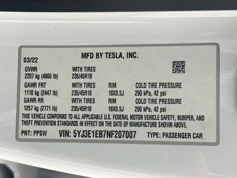 Used 2022 Tesla Model 3 Long Range AWD/4WD image 12
