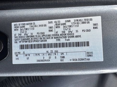 Used 2023 Ford F150 XLT w/ Equipment Group 301A Mid AWD/4WD image 43