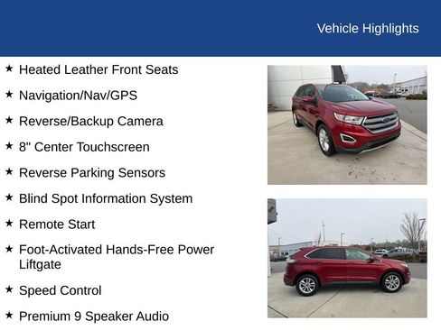 Used 2016 Ford Edge SEL w/ Equipment Group 201A image 31