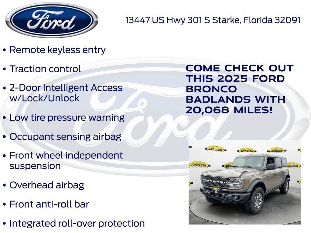 Certified 2025 Ford Bronco Badlands AWD/4WD image 32