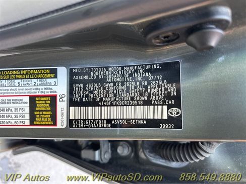 Used 2012 Toyota Camry LE image 40