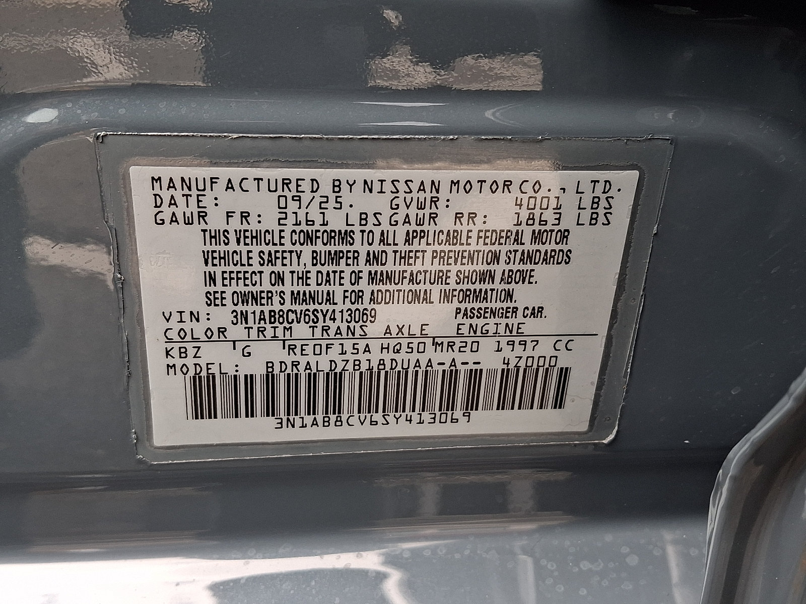 Certified 2025 Nissan Sentra SV w/ All-Weather Package FWD image 27